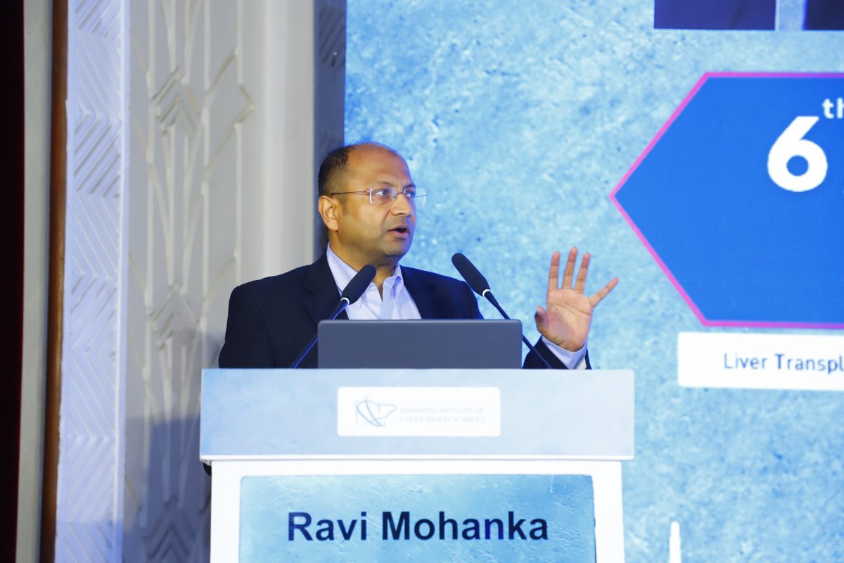 Dr. Mohanka at the 6th AILBS International Conference podium